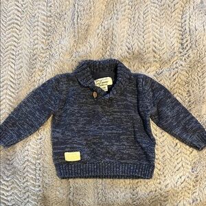 Lucky Brand Blue Knit Sweater 3-6months
